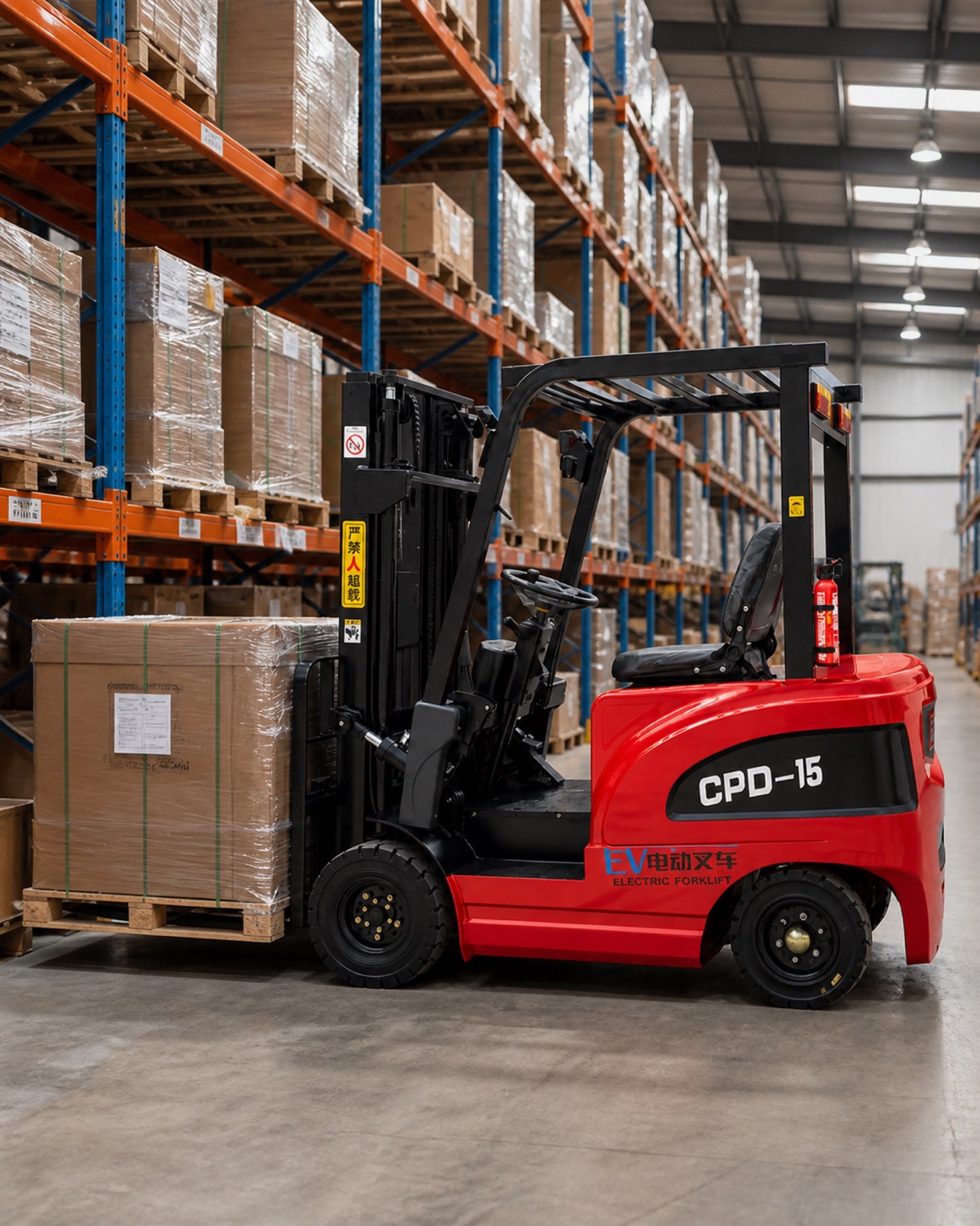 Warehouse Fleet Planning electric forklift application scenario